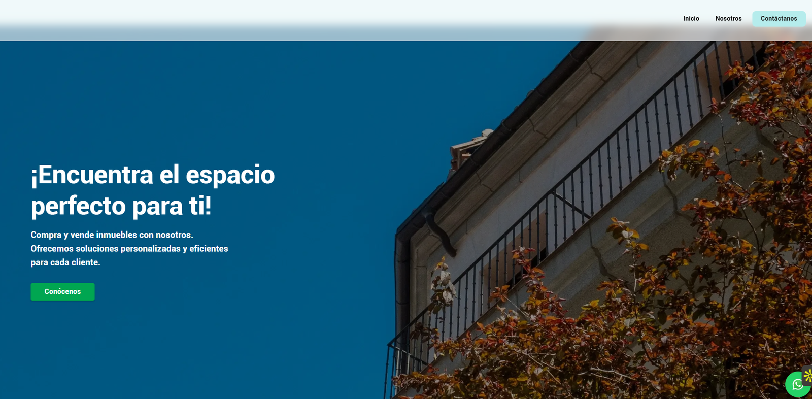 Screenshot del proyecto Real Estate Finder